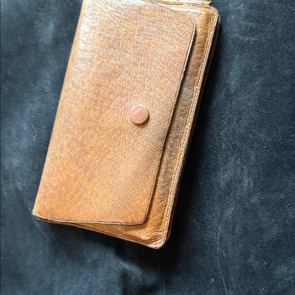 Vintage real pigskin leather case made in England